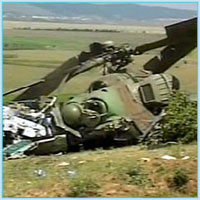18 vítimas fatais no acidente de helicóptero militar na Chechênia