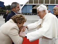 Lula saúda visita do Papa Bento XVI