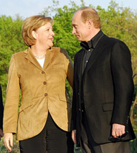 Putin: Graças a Deus que  existe a chanceler alemã