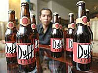Duff Beer  de Homer Simpson bebem no México