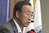 Ban Ki-moon faz o juramento