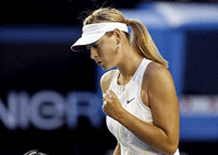 Sharapova venceu triunfalmente  a primeira do ranking WTA