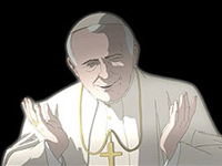 João Paulo II em desenho animado