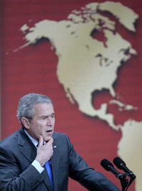 Bush em Guatemala visitará uma cooperativa rural