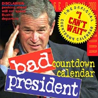 Calendários anti-Bush fazem sucesso nos EUA