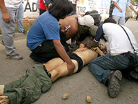 Manifesatantes de Oaxaca à espera de enfrentamentos
