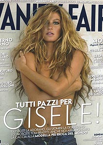 Gisele Bündchen é capa da revista italiana Vanity Fair(foto)
