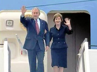 Bush suspende visita a bairro a um bairro central de Roma