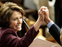 Nancy Pelosi eleita nova líder da maioria do Senado dos EUA