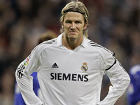 David Beckham não joga mais no Real Madrid
