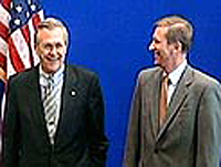 Serguei Ivanov e Donald Rumsfeld começam as consultas