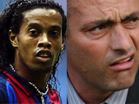 Ronaldinho e Mourinho são mais bem pagos no futebol