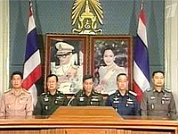 Rei da Tailândia recebeu os líderes do golpe militar