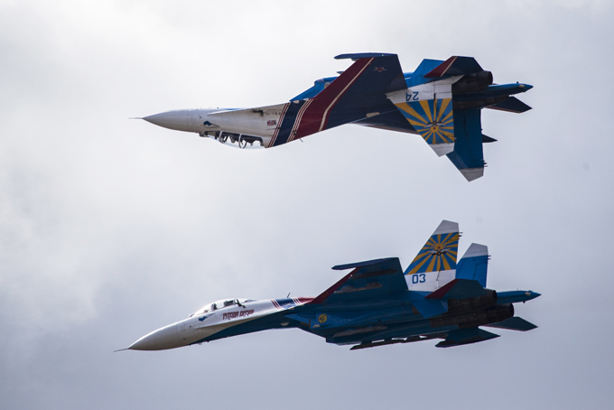 MAKS 2015 -salão de aviaçáo na Rússia
