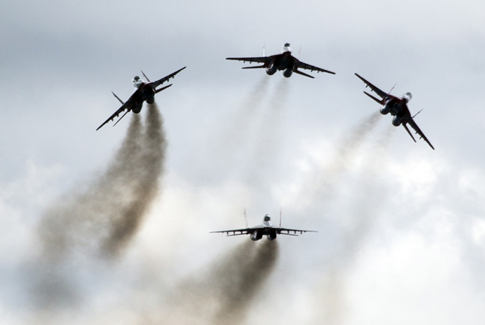 MAKS 2015 -salão de aviaçáo na Rússia