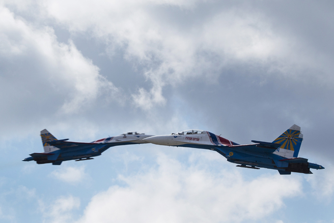 MAKS 2015 -salão de aviaçáo na Rússia