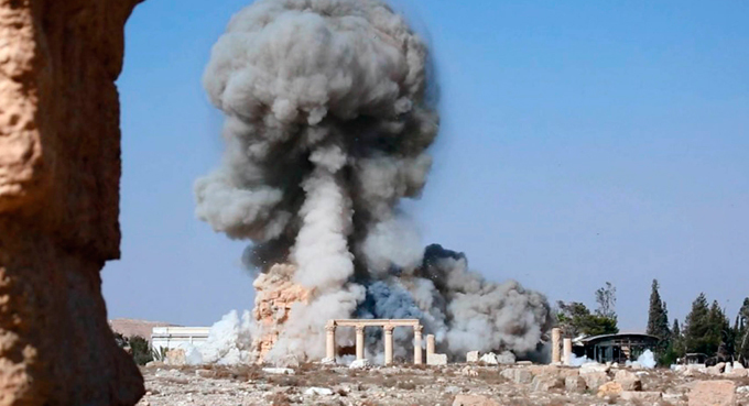 " Estado Islâmico"  destruiu templo de Baal Shamin em Palmiraf