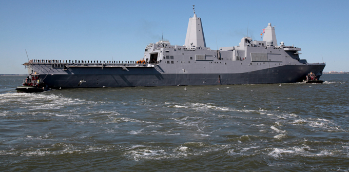 Navio de desembarque doca New York