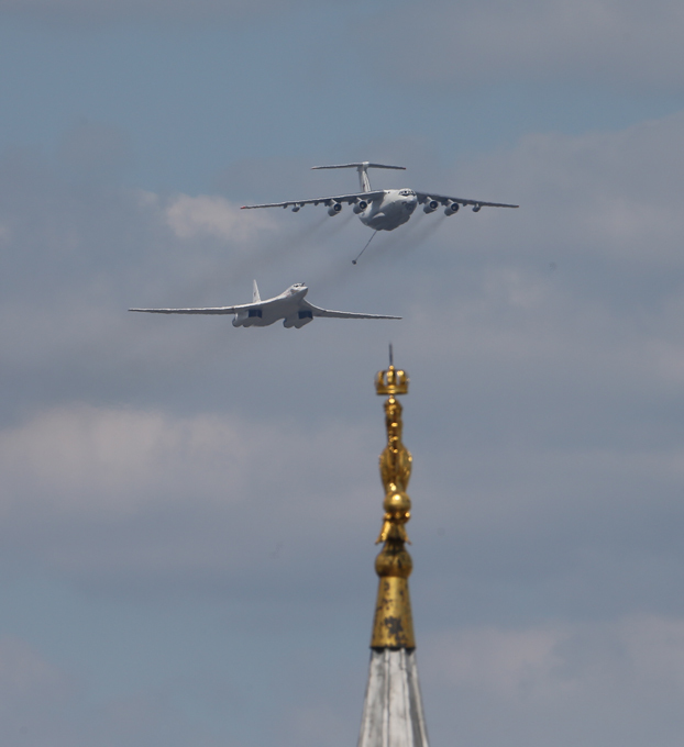 Desfile militar na Praça  Vermelha no Dia da Vitória