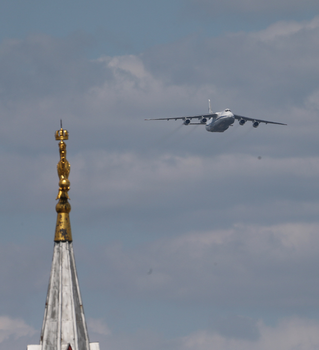 Desfile militar na Praça  Vermelha no Dia da Vitória