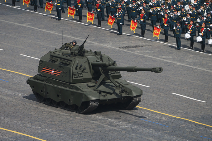 Desfile militar na Praça  Vermelha no Dia da Vitória