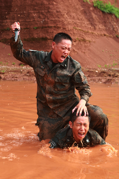 O Exêrcito chinês em treinamento