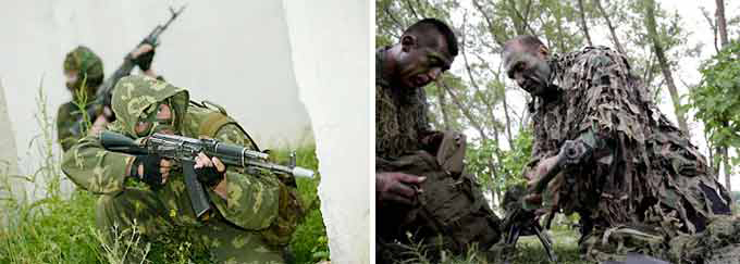 Forças Especiais da Rússia e dos Estados Unidos