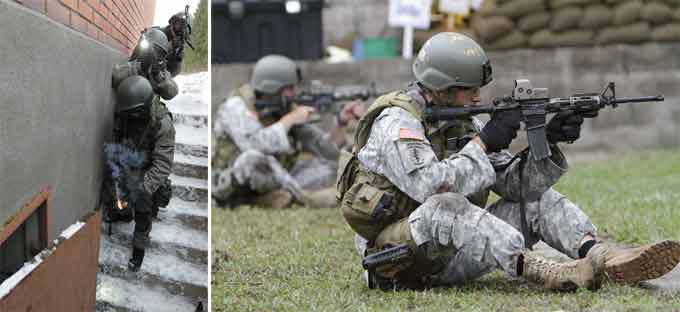 Forças Especiais da Rússia e dos Estados Unidos