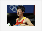 Maior esperança do atletismo chinês desiste dos 110 m com barreiras
