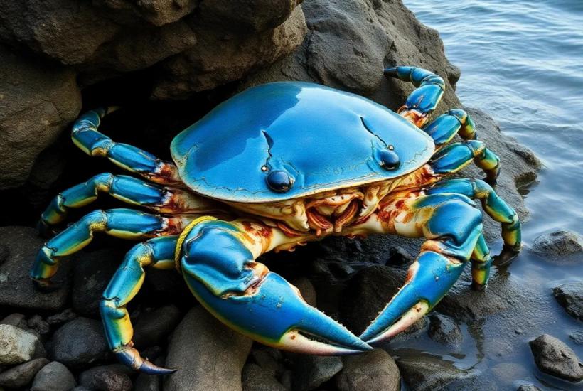синий краб