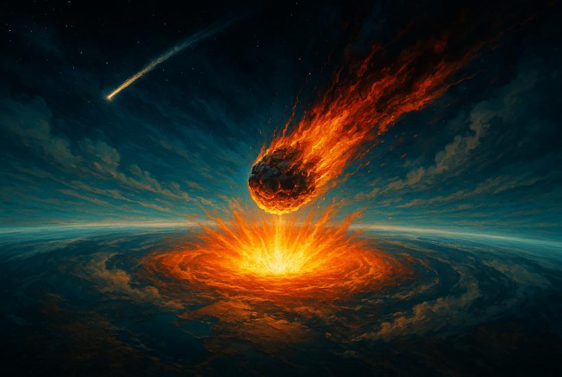 Космическая вспышка над Землёй
