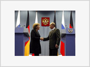 Energia e Kosovo são foco de encontro Putin-Merkel