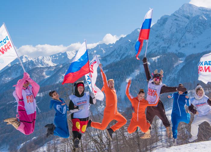 A exposição "História dos Jogos Olímpicos de Inverno" foi realizada com sucesso no Rosa Khutor