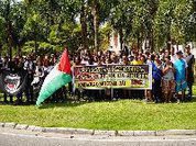 Do Rio de Janeiro à Palestina: ato denuncia feira internacional de armas em São Paulo