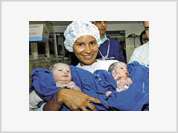 Primeira mãe na história da medicina que dá à luz gêmeos com 51 anos