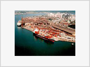 Porto de Santos: em obras