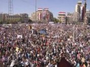 Manifestações de apoio ao governo sírio na cidade de Alepo