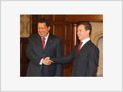 Chávez transmitiu saudaçoes de irmãos Castro a Medvedev