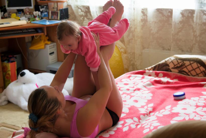 Baby yoga, Asana, Physical culture, Moscow, Russia