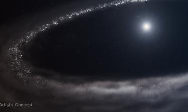 Pela 1ª vez, cientistas encontram água congelada em estrela bebê fora do Sistema Solar