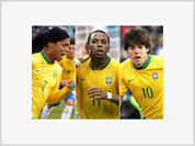 Ronaldinho Gaúcho, Kaká e Robinho ouro do Brasil nas eliminatórias da Copa da Mundo de 2010