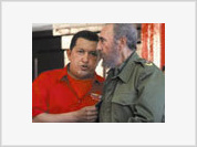 Fidel Castro e Hugo Chávez no programa "Alô, Presidente!"